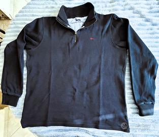 Harmoint & Blaine felpa mezza zip blu 3xl