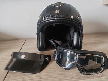 casco moto  taglia M ecopelle 