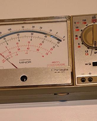 Tester vintage Chinaglia analogico funzionante