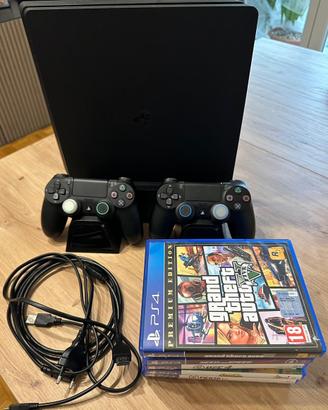 Playstation 4 slim 1T + giochi e accessori