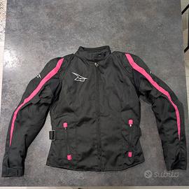 Giacca moto donna 4 stagioni con paraschiena