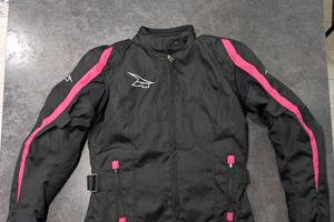 Giacca moto donna 4 stagioni con paraschiena