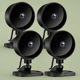 Telecamere da interno WiFi  4 pezzi  Full HD 1080p