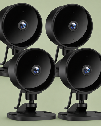 Telecamere da interno WiFi  4 pezzi  Full HD 1080p