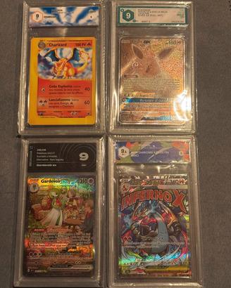 carte pokemon gradate