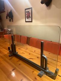 Parascintille in vetro temperato e ferro battuto