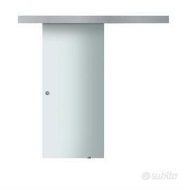 porta scorrevole vetro satinatoesterna con binario