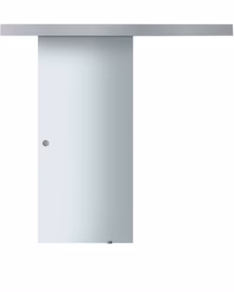 porta scorrevole vetro satinatoesterna con binario