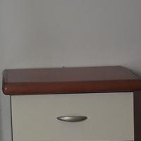 armadio  da camera da letto panna beije  e 2 comod