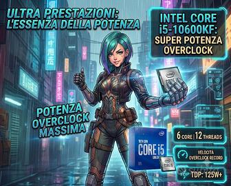 CPU INTEL I5-10600KF LGA1200 DESKTOP PROCESSORE
