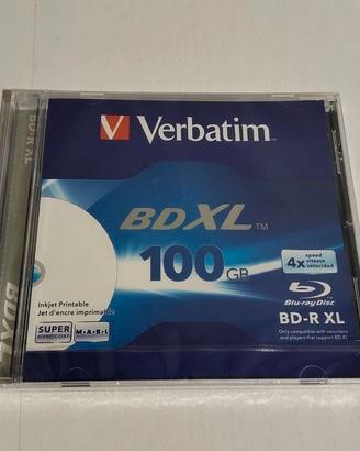 Bluray BD-R XL Verbatim 100gb sigillato 4x stampab