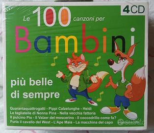 Cofanetto sigillato canzoni bambini con 4 CD