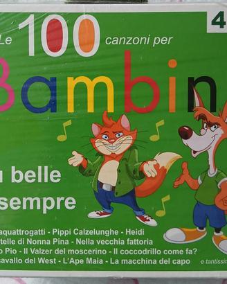 Cofanetto sigillato canzoni bambini con 4 CD