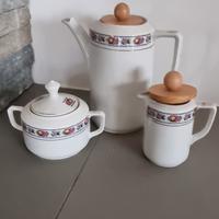 Zuccheriera bricco latte bricco caffè LB anni 50 