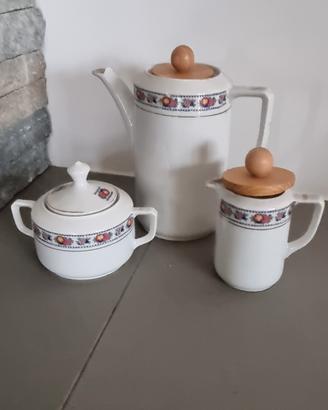 Zuccheriera bricco latte bricco caffè LB anni 50 
