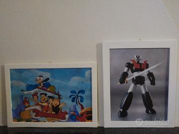 SET 2 TARGHE IN LEGNO  CARTONI