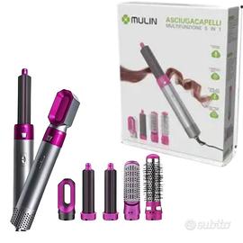 Asciugacapelli 5 in 1 accessori intercambiabili