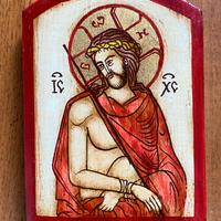 Icona sacra su legno