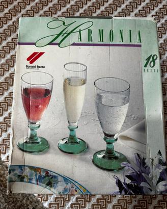 Set di bicchieri 18 pz  vintage anni ‘90