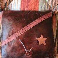 borsa a tracolla unisex, cuoio