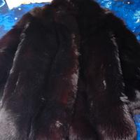 pelliccia volpe  colore nero