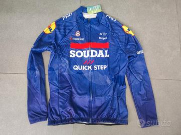 maglia ciclismo invernale Soudal nuova tg.L