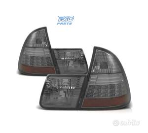 FANALI BMW E46 98-05 LED FONDO CROMATO FUMÉ