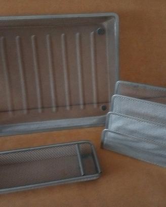 Set in metallo per scrivania 