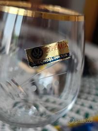 bicchieri cristallo Bohemia