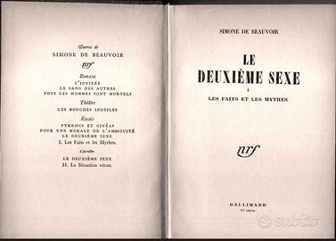 Le deuxieme sexe - Simone De Beauvoir