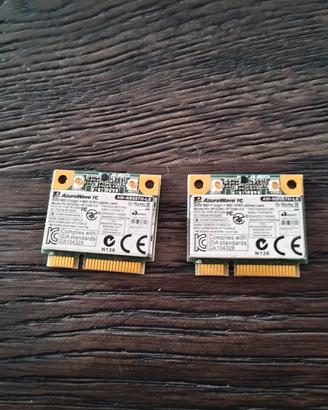Lotto 2x Schede Wi-Fi + Bluetooth Mini PCIe AzureW