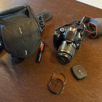 Canon 1100D EOS + lente EFS 18-55mm IS + accessori