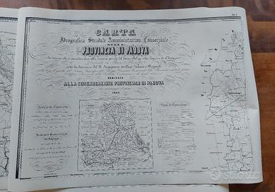 Carta idrografica stradale provincia di Padova 