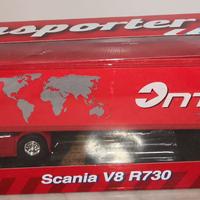 TRUCK SCANIA V8 R730 LOGISTICS, 1/64 WELLY