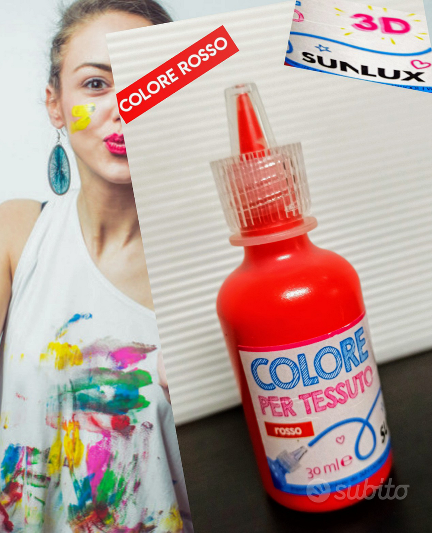 Pittura Vernice Tessile 3D x Vestiti Sunlux Colore - Abbigliamento e  Accessori In vendita a Roma