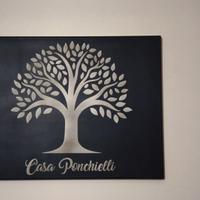 Quadro albero della vita su tela 40x50 personalizz