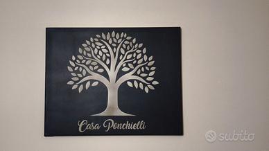 Quadro albero della vita su tela 40x50 personalizz