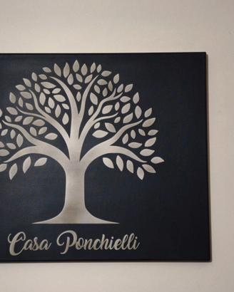 Quadro albero della vita su tela 40x50 personalizz