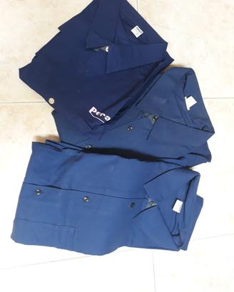 camicie da lavoro blu