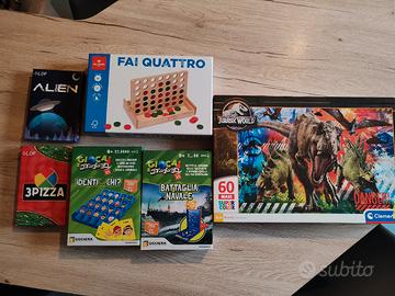 lotto Giochi da Tavolo con puzzle in omaggio