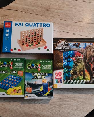 lotto Giochi da Tavolo con puzzle in omaggio