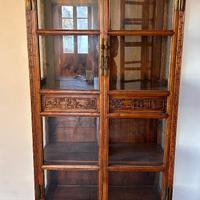 MOBILE ANTICO CINESE VETRINA CON CERTIFICATO