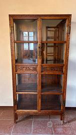 MOBILE ANTICO CINESE VETRINA CON CERTIFICATO