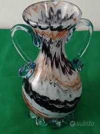 vaso in vetro di murano firmato vintage