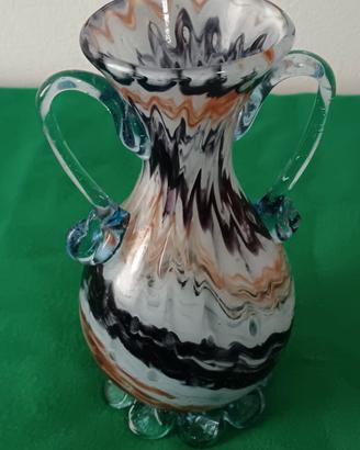 vaso in vetro di murano firmato vintage