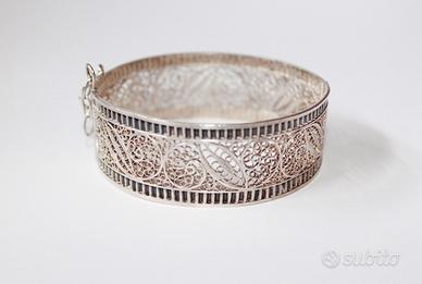 Bracciale Antico in argento filigrana  