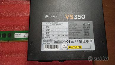 Modulo RAM 8GB e alimentatore desktop 350W