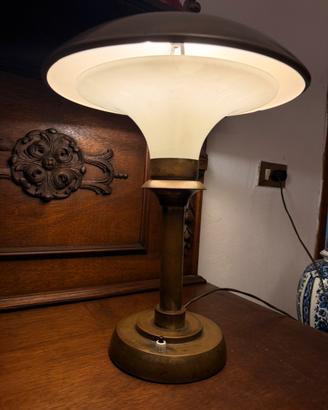 Lampada  1930 da scrivania  vintage in ottone