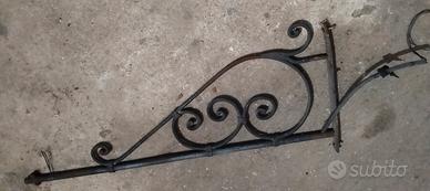 staffa ferro battuto. per lampada 