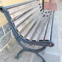 Panchina panca seduta da giardino ghisa legno